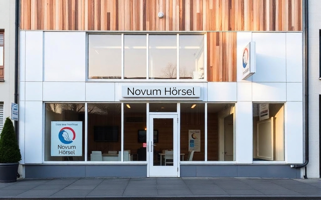 Ny klinikfasad i modernt stadsområde